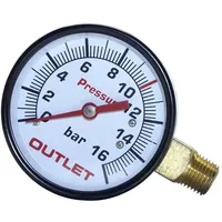 AEROTEC Manometer 9052069 Anschluss (Manometer): Rückseite Außengewinde 1/4 1