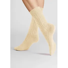 Hudson Basicsocken Winter Plait 1-Paar Braun 35-38
