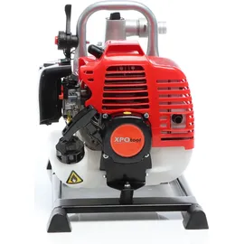 XPOtool Benzin Wasserpumpe 1,47 kW 15.000l/h 35m Förderhöhe, 38 mm Anschluss (1,5"), Gartenpumpe Motorpumpe mit 2-Takt-Motor