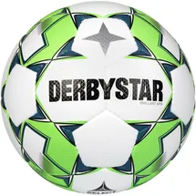 derbystar Brillant APS Fußball Spielball weiß/grün/grau 5