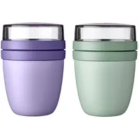 Mepal Lunchpot Ellipse Mixed Mini Vivid Lilac + Nordic Sage 300 ml + 120 ml