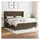 vidaXL Boxspringbett mit Matratze Dunkelbraun 180x200 cm Stoff