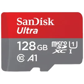 SanDisk Ultra MICROSDXC 128GB + SD Adapter 100MB/S Class 10 UHS-I - Tablet Packaging