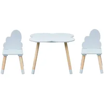 Rebecca Mobili Kindertisch Rebecca 44 x 60 x 60 cm Kiefer MDF hellblau braun