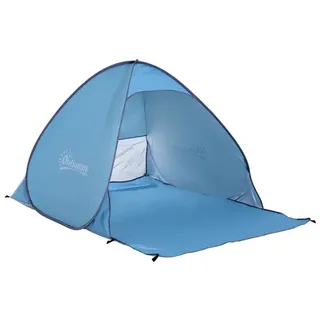 Outsunny Strandmuschel Polyester, Stahldraht