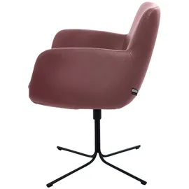 K+W Komfort & Wohnen Pego Drehstuhl Schwarz/Rot