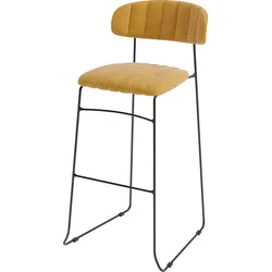Barhocker ESSENTIALS "Mundo", gelb, B:46,5cm H:105cm T:49cm, Hocker, Leicht zu Transportieren