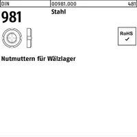 OEM Nutmutter DIN 981 KM10 M50x1,5 Stahl 1 Stück