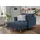 INOSIGN Loveseat »Lazio« moderner Sessel mit einer bequemen Polsterung, 2 Stk. Zierkissen blau