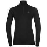 Odlo Damen Active Warm Half Zip Longsleeve (Größe M, schwarz)