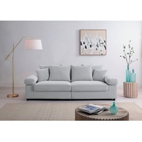 ATLANTIC home collection Big-Sofa »Bjoern«, mit Cord-Bezug, XXL-Sitzfläche, mit Federkern, frei im Raum stellbar grau