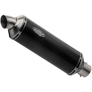 shark performance SHARK exhaust Trophy Aluminium eloxiert/Endkappe Edelstahl gebürstet schwarz schwarz