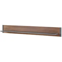 furn.design Wandboard 156 x 25 x 17 cm Eiche Stirling und Matera Grau