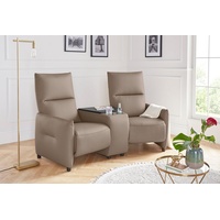 exxpo - sofa fashion 2-Sitzer, Inklusive Relaxfunktion und wahlweise Ablagefach braun 184 cm x 105 cm x 99 cm