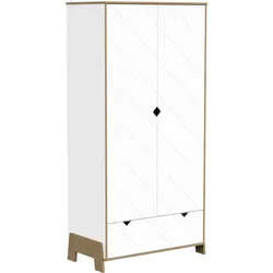 Kleiderschrank DEMEYERE GROUP "Kinderkleiderschrank", 188,1, B:93,9cm T:50cm, Schränke, Großzügiger Stauraum