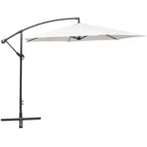 vidaXL Freiarm-Sonnenschirm Ø 300 cm sandweiß