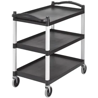Cambro Servierwagen mit 3 Ablagen Schwarz,