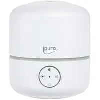 ipuro Aroma Diffuser Air Sonic good mood white mit Fernbedienung - schlichter Duftöl Diffuser mit Intervall- und Dauerbetriebsfunktion - stilvoller Luftbefeuchter mit Licht und Ultraschall Technologie