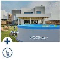 Planet Pool Stahlwandpool Set rund Acapulco 450 x 90 cm