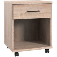 WIMEX Rollcontainer »Home Desk«, mit 1 Schublade, 46cm breit, 58cm hoch, braun