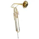 Lechgold FC-18/5L Cimbasso - Lackiertes Cimbasso in F - 4+1 Drehventile und Trigger am zweiten Zug - Aus Messing - Schallstück-Ø: 286 mm - Bohrung: 18,40 mm - Inklusive Leichtkoffer