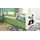 raumhirsch furniture Kinderbett Panda 80 x 180 cm Holzwerkstoff grün