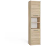 Topeshop Topeshop, Badezimmerschrank, S40 SONOMA Aufbewahrungsschrank für Badezimmer Eiche