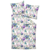 JANINE Carmen S Floral Blau 135 x 200 cm + 80 x 80 cm