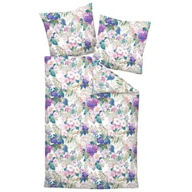 JANINE Carmen S Floral Blau 135 x 200 cm + 80 x 80 cm