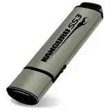 Istorage Kanguru SS3 128 GB, USB-Stick Aluminium KF3WP-128G