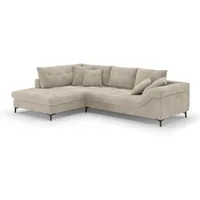 SOMETA Ecksofa Swift Stoff Weiß Ivory
