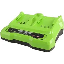Greenworks 24V Doppellader Akku Ladegerät 4 Ah