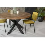Mangoholz massiv Esszimmertisch Sturdy Tafel Dinnertisch 130cm x 78cm Holz/Stahl