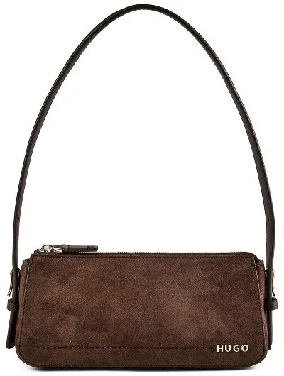 Hugo Yorih Schultertasche S Leder 24 cm  braun
