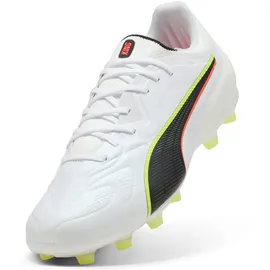Puma King 20 Pro AG/FG Herren PUMA white/glowing red/yellow alert 42