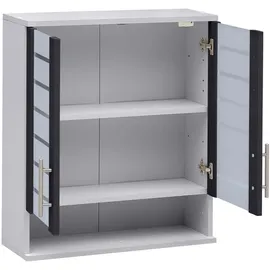Schildmeyer Hängeschrank Niko 59,8 x 20,5 x 70,8 cm Silber
