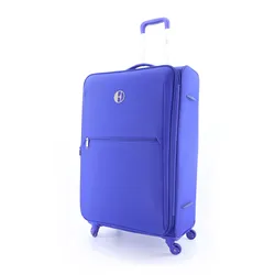 Koffer ELLE "Mode", Gr. B/H/T: 45.00cm x 71.00cm x 25.5cm, blau, Polyester, Koffer, in stilvollem Design