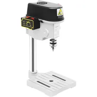 HUOMMGS Tischbohrmaschine 340W Säulenbohrmaschine mit 3 Stufen 25mm Max Bohrtiefe Tischbohrmaschinen Tragbare Ständerbohrmaschine mit 1-10mm Spannzangen Durchmesser Standbohrmaschine für Holz