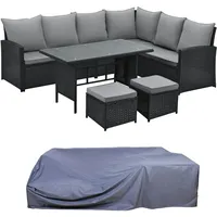 Svita MONROE Set Polyrattan Lounge-Möbel Sitzgruppe