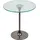 INOSIGN Beistelltisch INOSIGN, grau (nickelfarben, nickelfarben, klarglas, 47), B:45cm H:47cm T:45cm, Tische, Beistelltisch