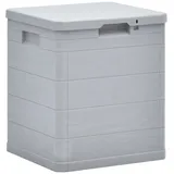 furnicato Garten-Aufbewahrungsbox 90 L Hellgrau