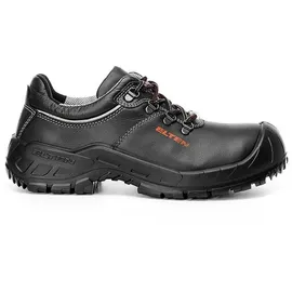 ELTEN RENZO XW Low ESD S3, Damen und Herren, Leder, Stahlkappe, leicht, robust, Schwarz,