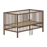 58 aufm Kessel GITTERBETT Keira zum Juniorbett umbaubar Buche massiv nussbaum | Gr.: onesize