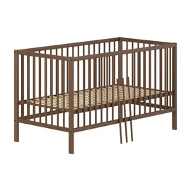 58 aufm Kessel GITTERBETT Keira zum Juniorbett umbaubar Buche massiv nussbaum | Gr.: onesize