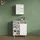 livinity® Badschrank 78,4 x 91,6 x 34 cm Weiß