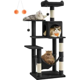 Songmics Kratzbaum 143 cm schwarz