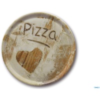 Saturnia 04Z31019 Napoli Flour Pizzateller, 31cm, Porzellan, Heart, 1 Stück