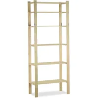 Proregal Holzregal 80 x 38 x 200 cm Natur