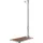 vidaXL Gartendusche mit Brauner Bodenplatte 220 cm 3070788