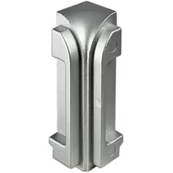 Innenecken für Arbeitsplattenprofile silber matt (13,5 mm)